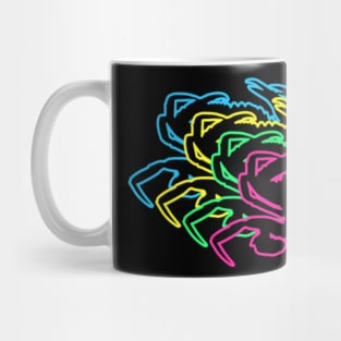 Crab 80s Neon Mug